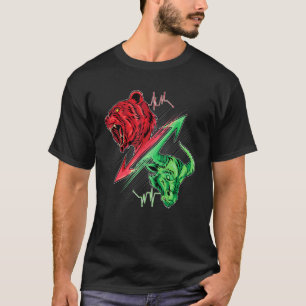 T-shirt Bullish Bearish Bull Vs Bear Stock Market Investis