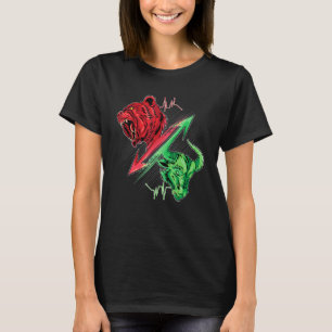 T-shirt Bullish Bearish Bull Vs Bear Stock Market Investis