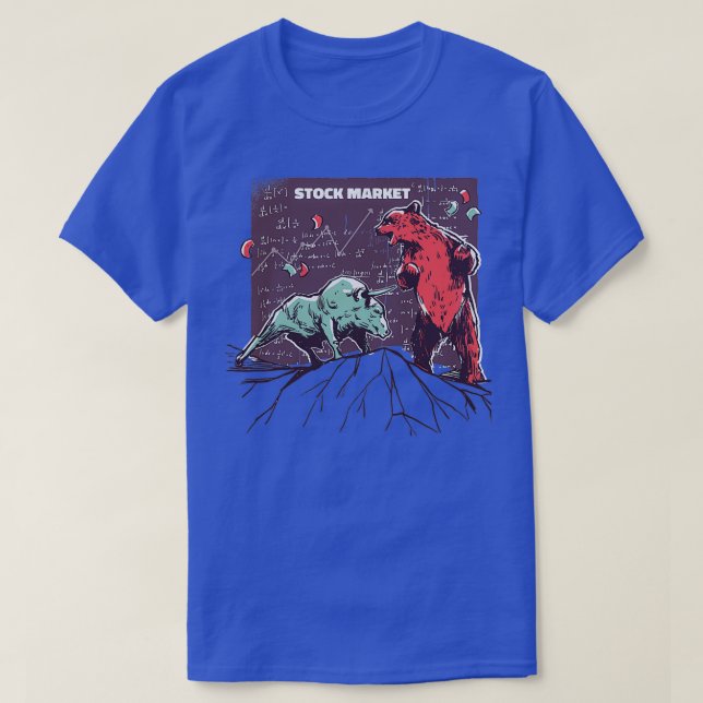 T-shirt BULLISH et BEARISH Market Trading Acheter Stock (Design devant)