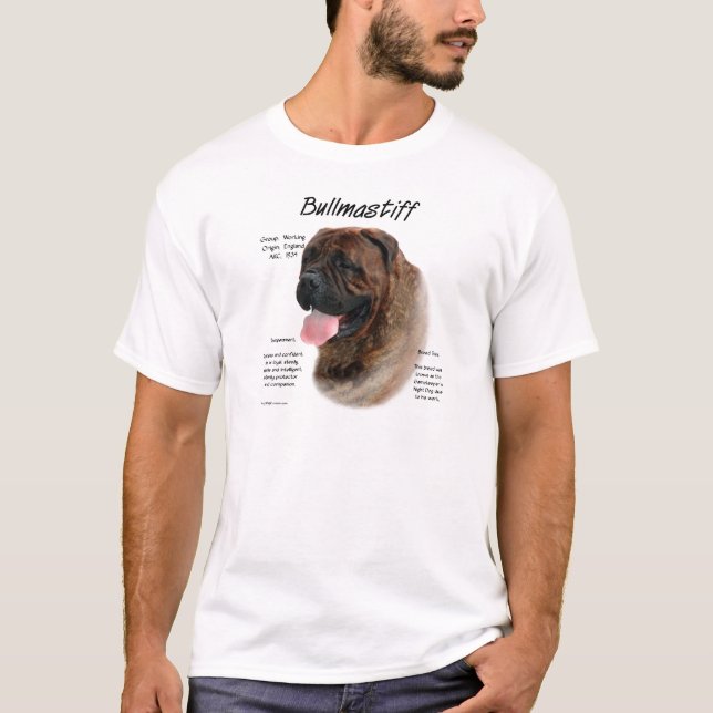 T-shirt Bullmastiff (broche) (Devant)