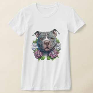 T-shirt Bully Américaine Avec Fleurs