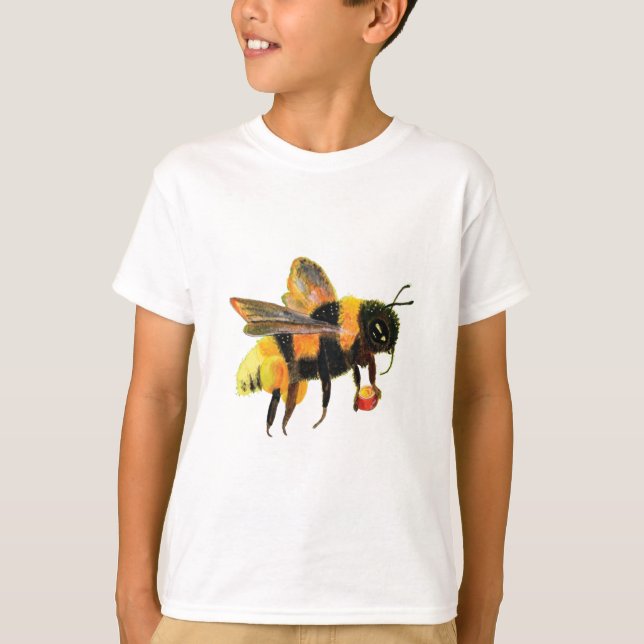 T-shirt Bumble Bee transportant du pollen (Devant)