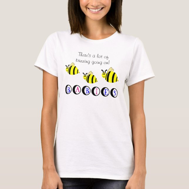 T-shirt Bumble Bees Baby Multiples (Devant)