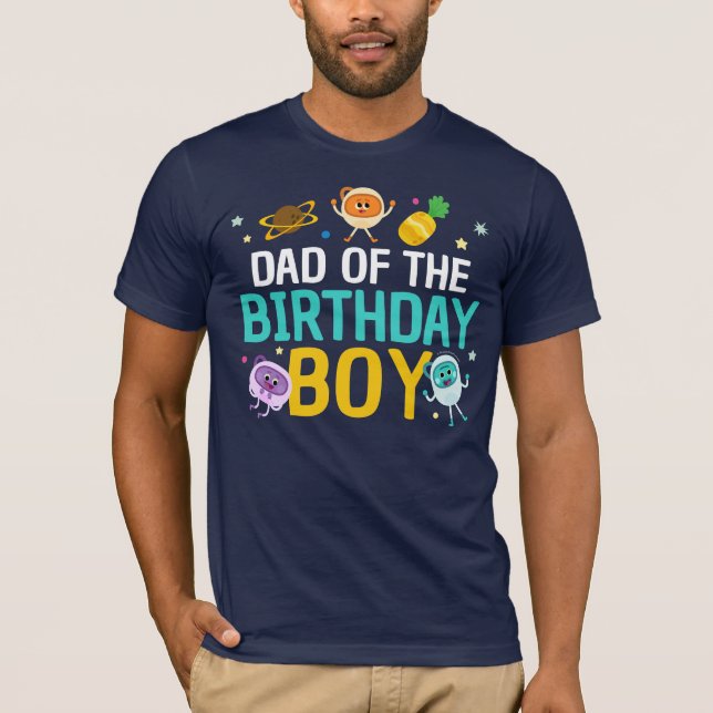 T-shirt Bumble Nums Papa of the Birthday Boy (Devant)