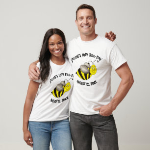 T-shirt Bumblebee Bee Day fête d'anniversaire personnalisé