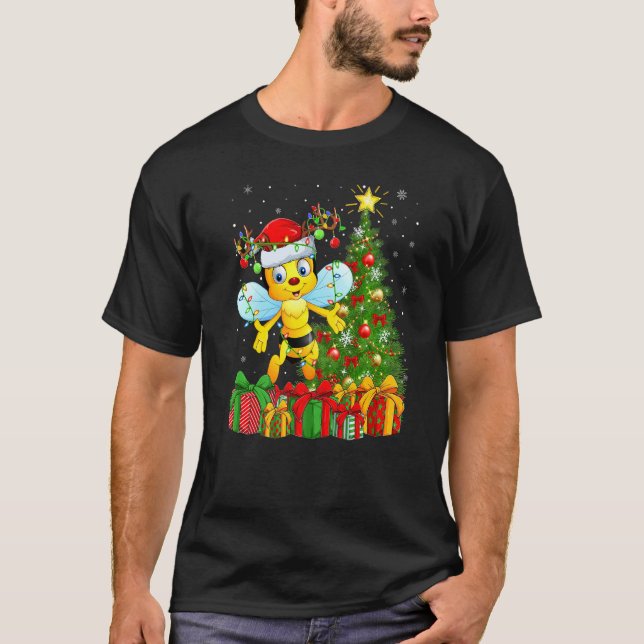 T-shirt Bumblebee  Xmas Holiday Santa Bumblebee Christmas  (Devant)