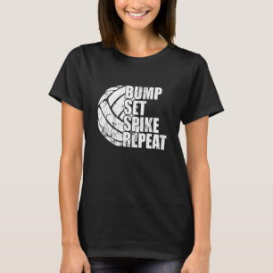 T-shirt Bump Set Spike Répéter Ball Sport Jeu Volleyball