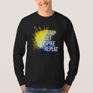 T-shirt Bump Set Spike Répéter Volleyball Athlete Sports
