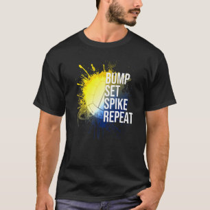 T-shirt Bump Set Spike Répéter Volleyball Athlete Sports