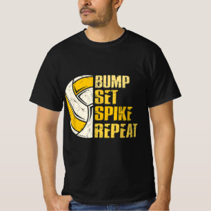 T-shirt Bump Set Spike Répéter Volleyball Fun