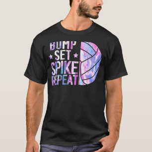 T-shirt Bump Set Spike Répéter Volleyball Joueur Athlète S