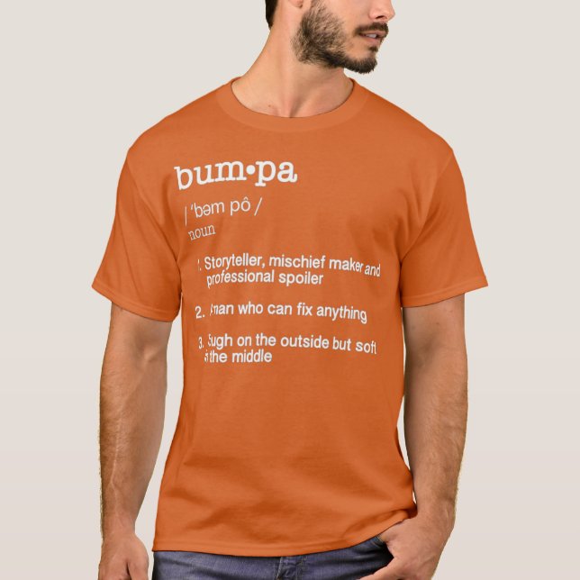 T-shirt Bumpa Définition    TFathers Jour Cadeau Tee (Devant)