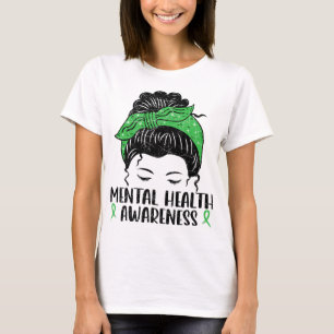 T-shirt Bun Cadeau de santé mentale Sensibilisation à la s
