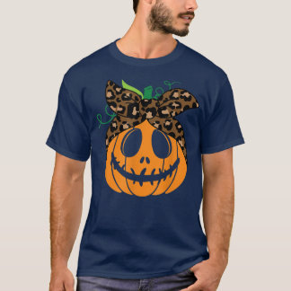 T-shirt Bun effrayant squash Citrouille sculpté Hallowe