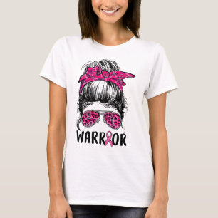 T-shirt Bun Gles porte le guerrier rose pour la sensibilis