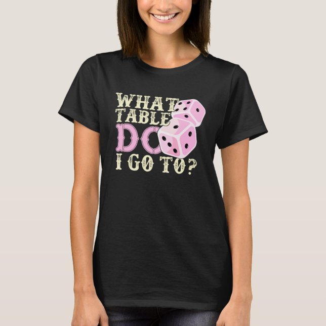 T-shirt Bunco Player  What Table Dice Game Night (Devant)