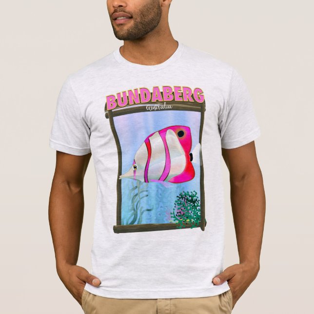 T-shirt Bundaberg Australie affiche de voyage (Devant)