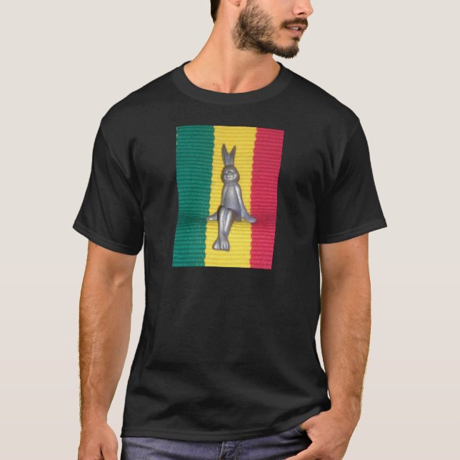 T-shirt Bunny à Rasta Couleurs : Une touche d'art Super (Devant)