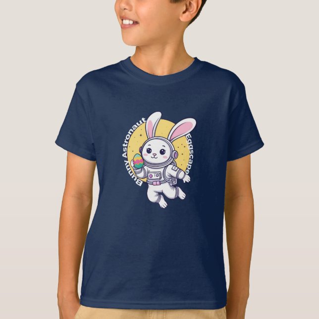 T - Shirt Bunny Astronaut - Niedlicher Raum (Vorderseite)