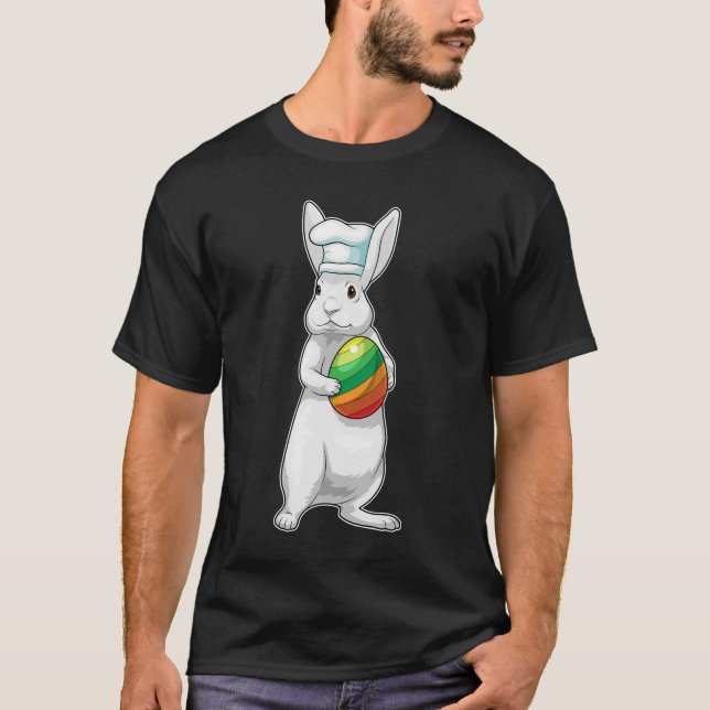 T-shirt Bunny Chef oeuf de Pâques de Pâques (Devant)