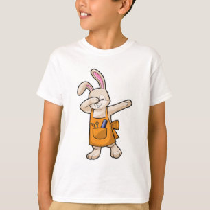 T-shirt Bunny comme coiffeur avec peigne et ciseaux