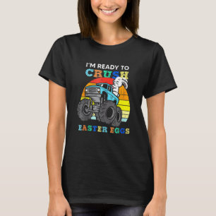 T-shirt Bunny de Pâques Monster Camion Sunset Retro Boys E