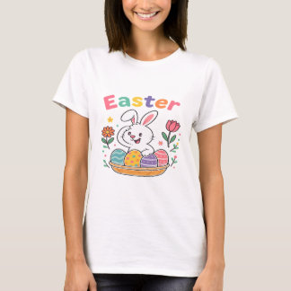 T-shirt Bunny de pensée drôle 2025 - Vibes de Pâques