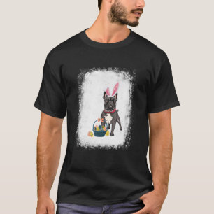 T-shirt Bunny Ears Français Bulldog mignon chien lapin