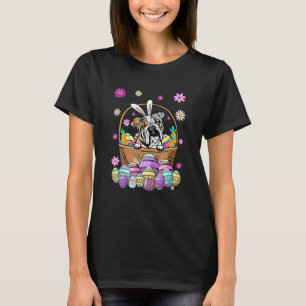 T-shirt Bunny English Chien Chien Chien Oeufs de Pâques Dr