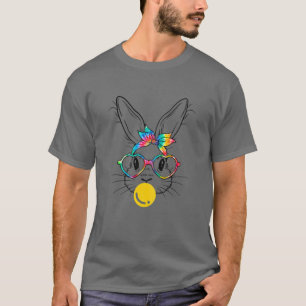 T-shirt Bunny Face Bow Cravate Headband lunettes Bubblegum