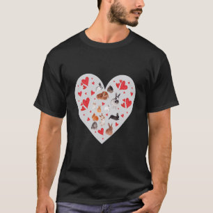 T-shirt Bunny Fourre-tout Saint Valentin Aquarelle Bunny F