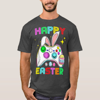 T-shirt Bunny Gaming Contrôleur Vidéo Jeu Lover Gamer Eas