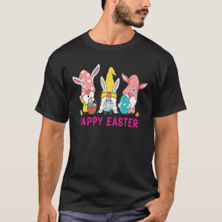T-shirt Bunny Gnome Hug Oeufs de Pâques Chasse Joyeux Pâqu