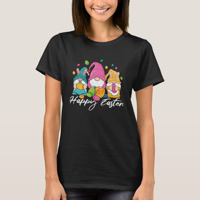 T-shirt Bunny Gnomes Easter Candy Happy Easter Sunday Egg  (Devant)