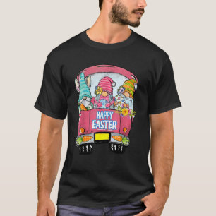 T-shirt Bunny Gnomes Oeufs de lapin Chasse Camion Bon Goût