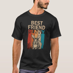 T-shirt Bunny Graphic Correspondant Rétro Meilleur Ami Pâq