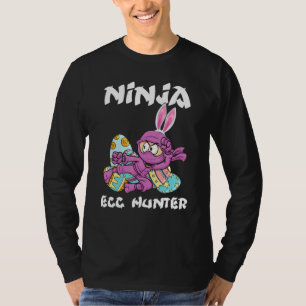 T-shirt Bunny Ninja Cute Oeufs Chasseur Jour de Pâques