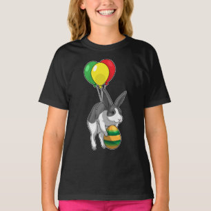 T-shirt Bunny OEufs de Pâques de Pâques Ballons