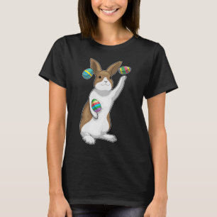 T-shirt Bunny oeufs de Pâques de Pâques Jongleur