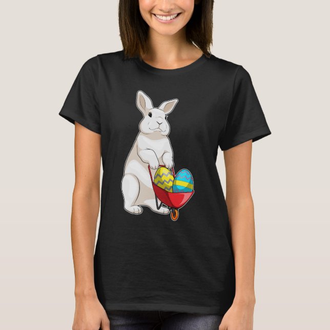 T-shirt Bunny oeufs de Pâques de Pâques Wagon (Devant)
