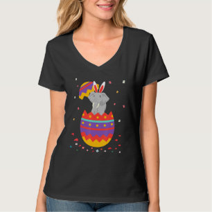 T-shirt Bunny Oeufs OEufs Costume mignon Fête de Pâques Gr