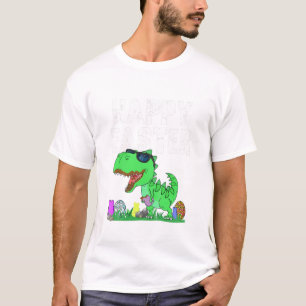 T-shirt Bunny Pâques équitation Trex Poulets Drôle Garçons