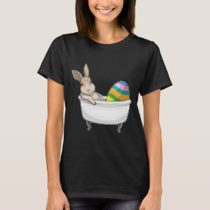 T-shirt Bunny Pâques oeuf de Pâques Bain