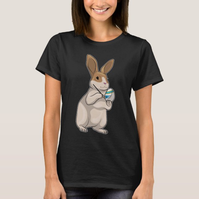 T-shirt Bunny Peintre de Pâques OEuf de Pâques (Devant)