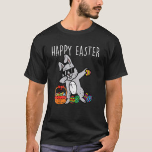 T-shirt Bunny Rabbit Happy Easter Dab Dance Cool Kids