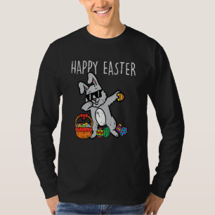 T-shirt Bunny Rabbit Happy Easter Dab Dance Cool Kids