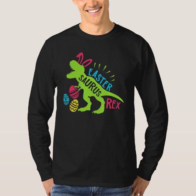 T-shirt Bunny Saurus Dinosaur Hug Oeufs de Pâques T Rex Pâ (Devant)