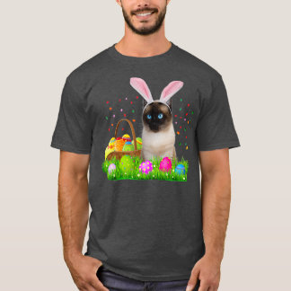 T-shirt Bunny Siamese Chat Funny Amoureux des chats siamoi