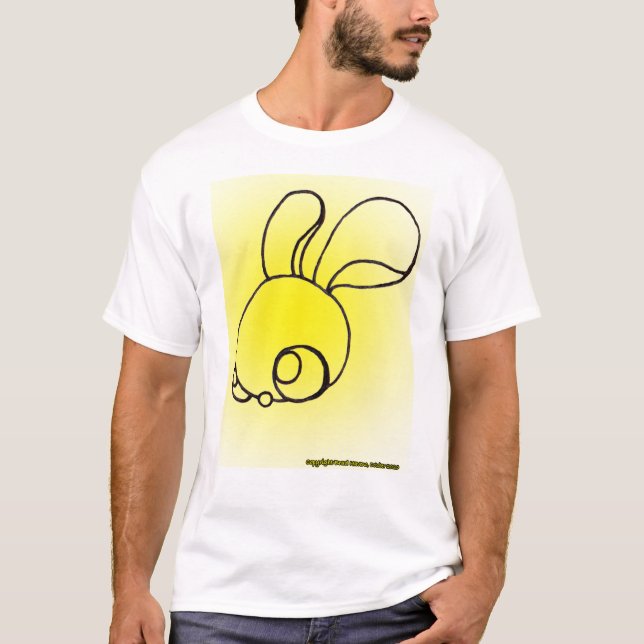 T-shirt Bunny Sunburst sur un blanc (Devant)