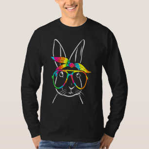 T-shirt Bunny Visage Dimanche Oeuf Chocolat Lapin Lapin Bo